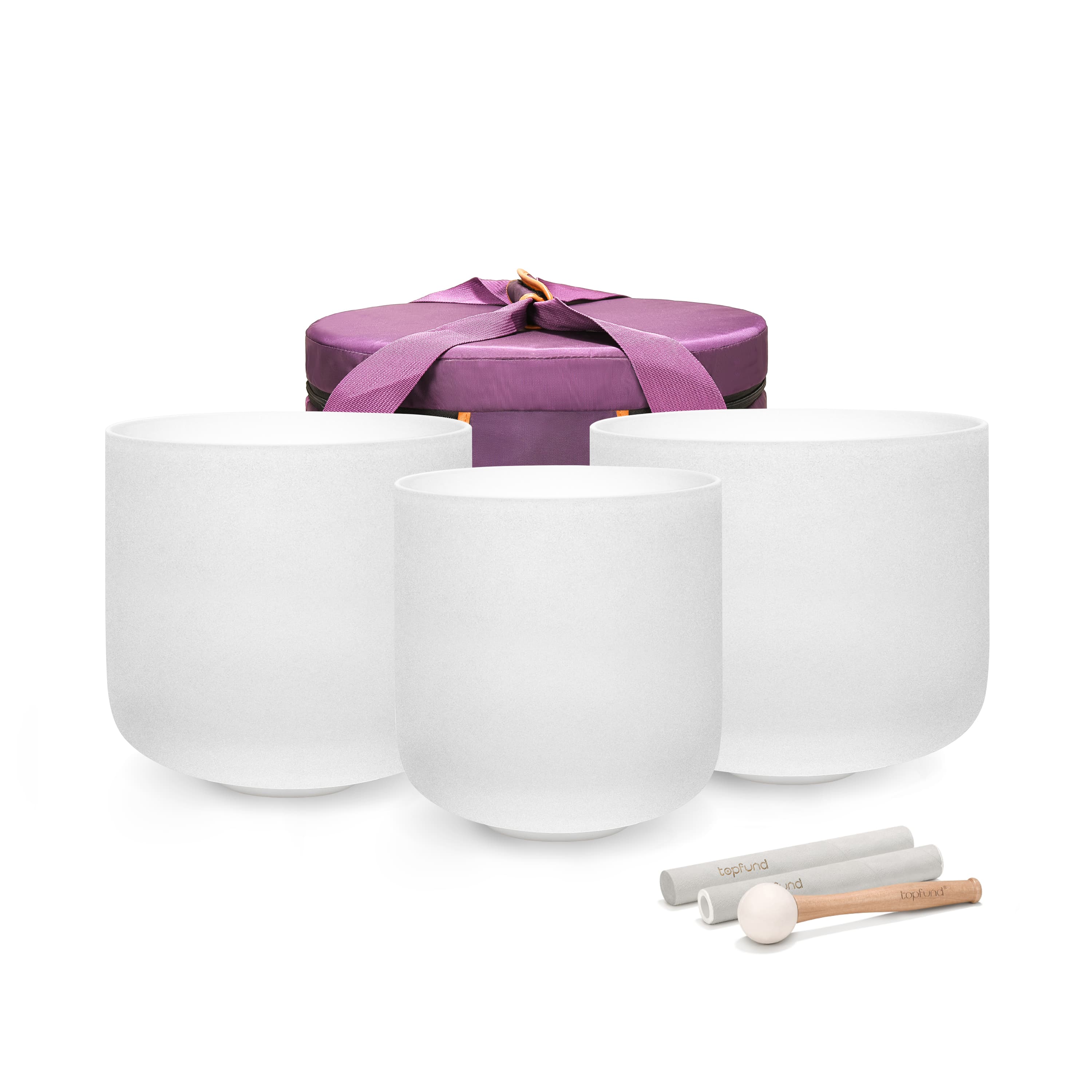 Quartz Crystal Singing Bowls Set | TOPFUND Crystal Singing Bowl